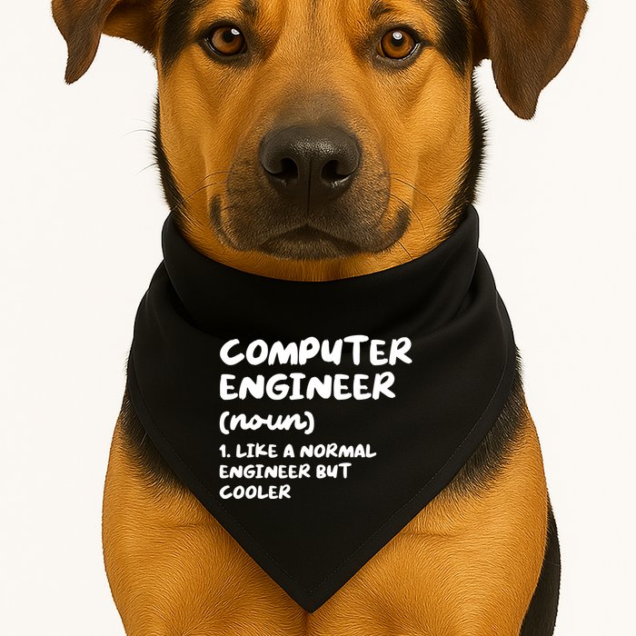Computer Engineer Definition Funny Engineering USA-Made Doggie Bandana