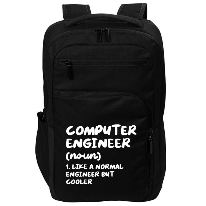 Computer Engineer Definition Funny Engineering Impact Tech Backpack