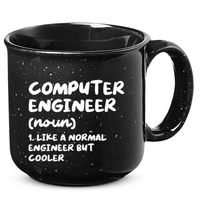 Computer Engineer Definition Funny Engineering 15oz Campfire Ceramic Mug