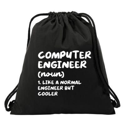 Computer Engineer Definition Funny Engineering Drawstring Bag