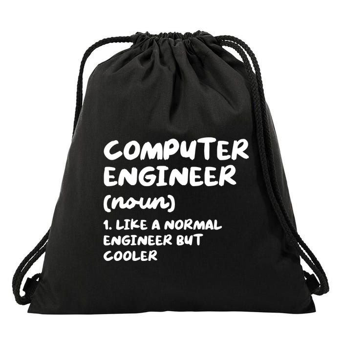 Computer Engineer Definition Funny Engineering Drawstring Bag