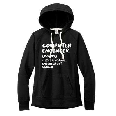 Computer Engineer Definition Funny Engineering Women's Fleece Hoodie
