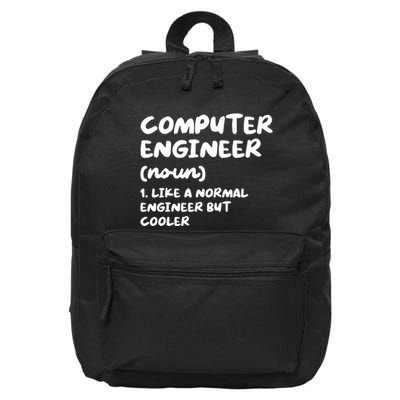 Computer Engineer Definition Funny Engineering 16 in Basic Backpack