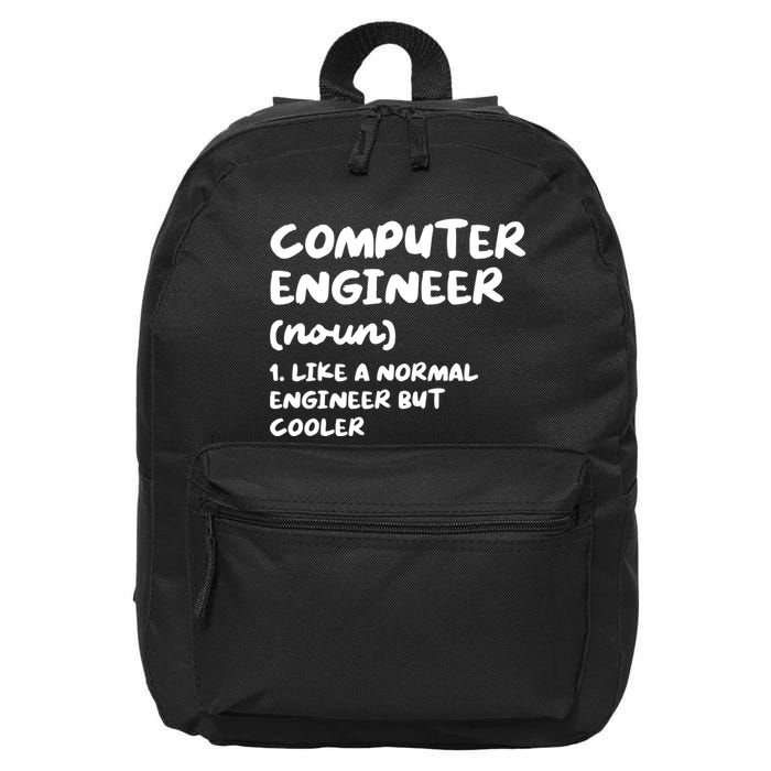 Computer Engineer Definition Funny Engineering 16 in Basic Backpack