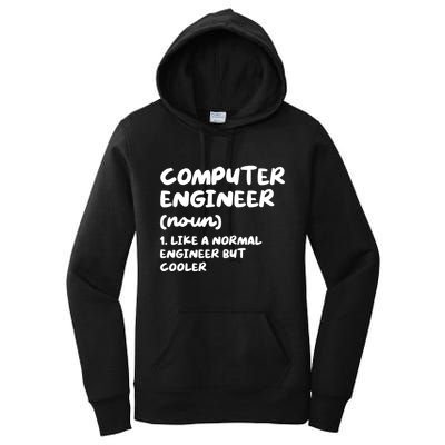 Computer Engineer Definition Funny Engineering Women's Pullover Hoodie