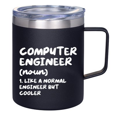 Computer Engineer Definition Funny Engineering 12oz Stainless Steel Coffee Mug