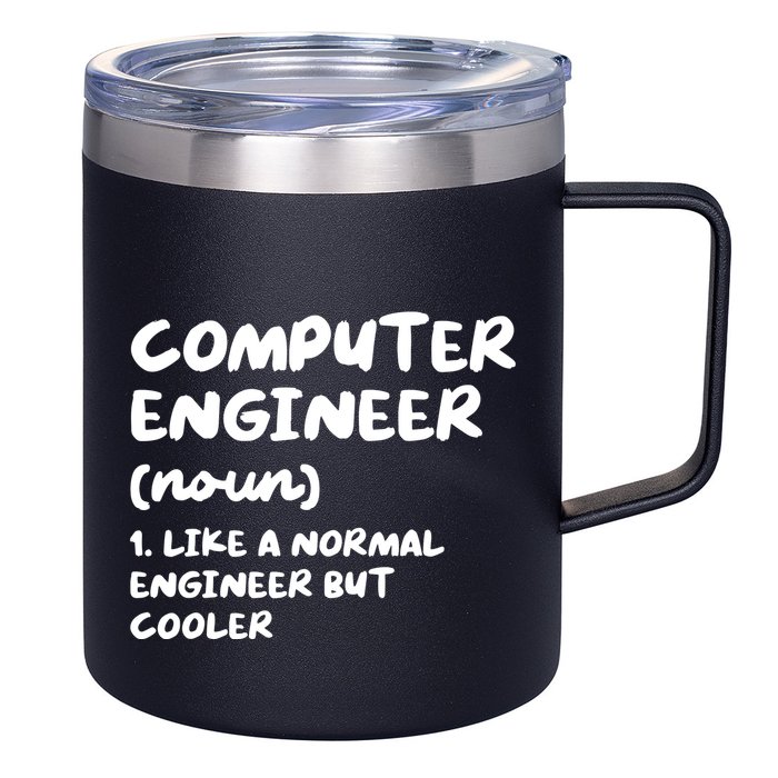 Computer Engineer Definition Funny Engineering 12oz Stainless Steel Coffee Mug