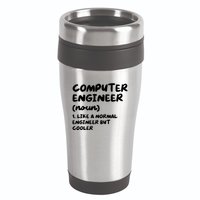 Computer Engineer Definition Funny Engineering 16oz Travel Tumbler