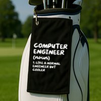 Computer Engineer Definition Funny Engineering Golf Towel