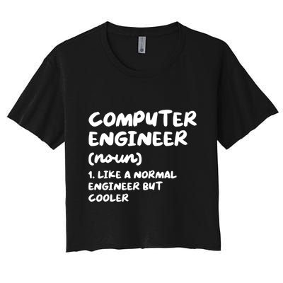 Computer Engineer Definition Funny Engineering Crop Top