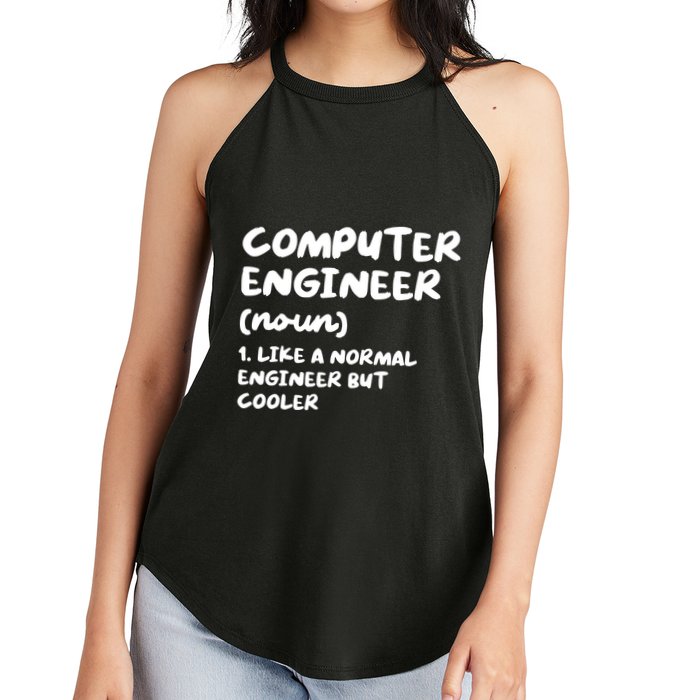 Computer Engineer Definition Funny Engineering Women's Perfect Tri Rocker Tank