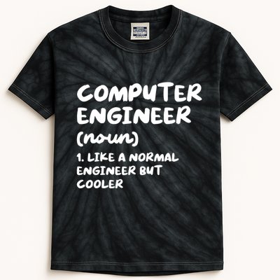 Computer Engineer Definition Funny Engineering Kids Tie-Dye T-Shirt