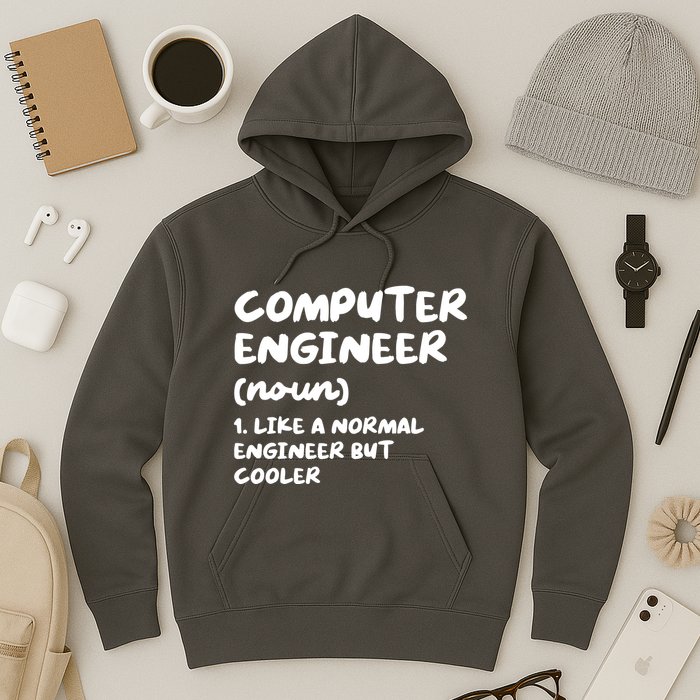 Computer Engineer Definition Funny Engineering Hoodie