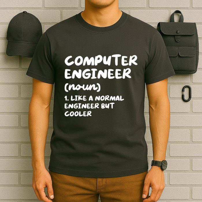 Computer Engineer Definition Funny Engineering T-Shirt