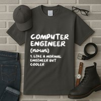 Computer Engineer Definition Funny Engineering Tall T-Shirt