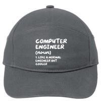 Computer Engineer Definition Funny Engineering 7-Panel Snapback Hat