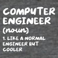 Computer Engineer Definition Funny Engineering 7-Panel Snapback Hat