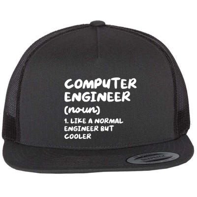 Computer Engineer Definition Funny Engineering Flatbill Hat