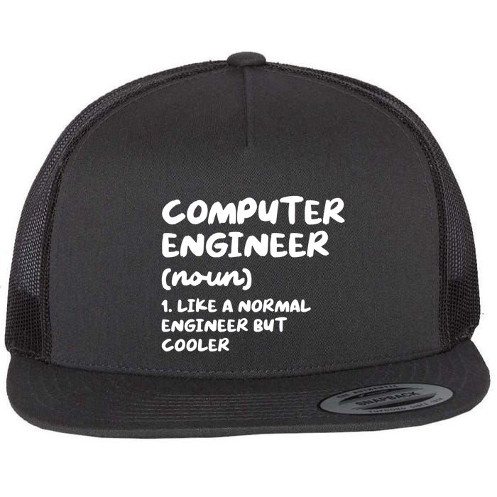 Computer Engineer Definition Funny Engineering Flatbill Hat