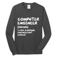 Computer Engineer Definition Funny Engineering Tall Long Sleeve T-Shirt
