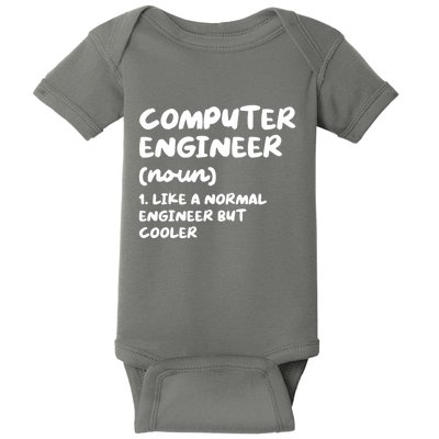 Computer Engineer Definition Funny Engineering Baby Bodysuit
