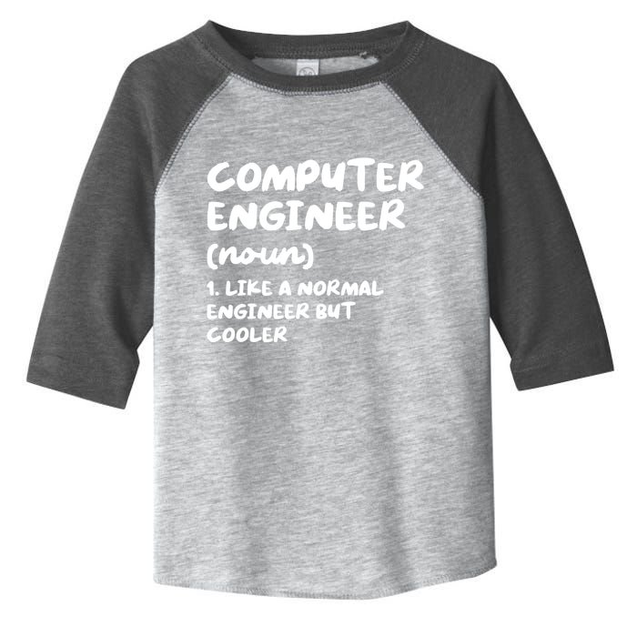 Computer Engineer Definition Funny Engineering Toddler Fine Jersey T-Shirt