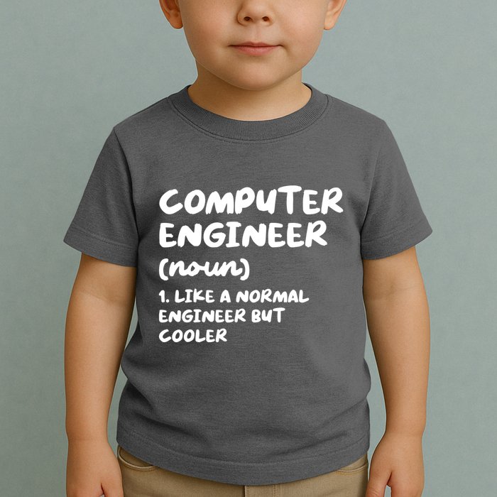 Computer Engineer Definition Funny Engineering Toddler T-Shirt