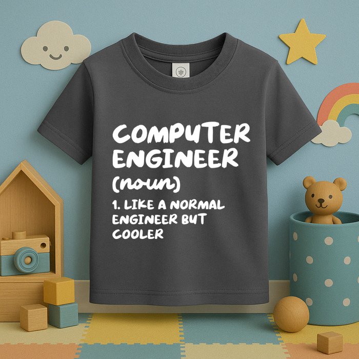 Computer Engineer Definition Funny Engineering Toddler T-Shirt