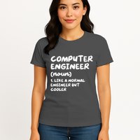 Computer Engineer Definition Funny Engineering Womens T-Shirt