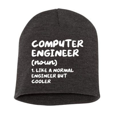 Computer Engineer Definition Funny Engineering Short Acrylic Beanie