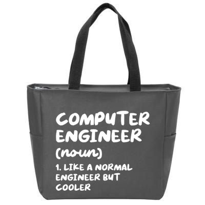 Computer Engineer Definition Funny Engineering Zip Tote Bag