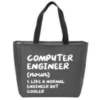 Computer Engineer Definition Funny Engineering Zip Tote Bag