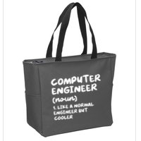Computer Engineer Definition Funny Engineering Zip Tote Bag