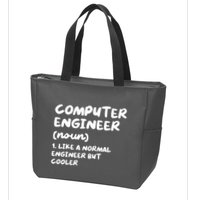 Computer Engineer Definition Funny Engineering Zip Tote Bag