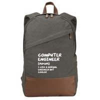Computer Engineer Definition Funny Engineering Cotton Canvas Backpack