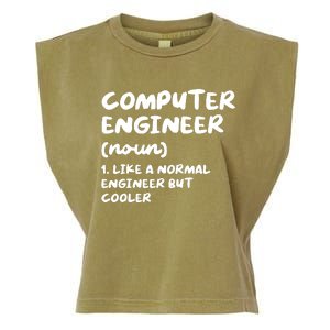 Computer Engineer Definition Funny Engineering Garment-Dyed Women's Muscle Tee