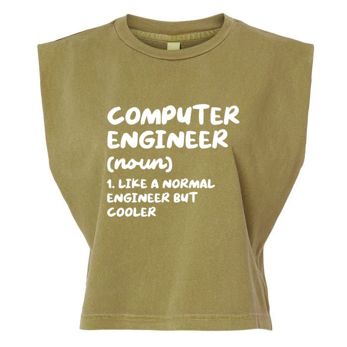 Computer Engineer Definition Funny Engineering Garment-Dyed Women's Muscle Tee