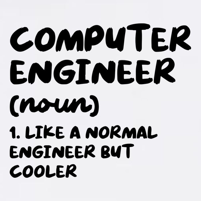 Computer Engineer Definition Funny Engineering Garment-Dyed Sweatshirt