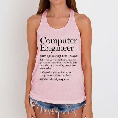 Computer Engineer Definition Apparel Computer Engineering Women's Knotted Racerback Tank