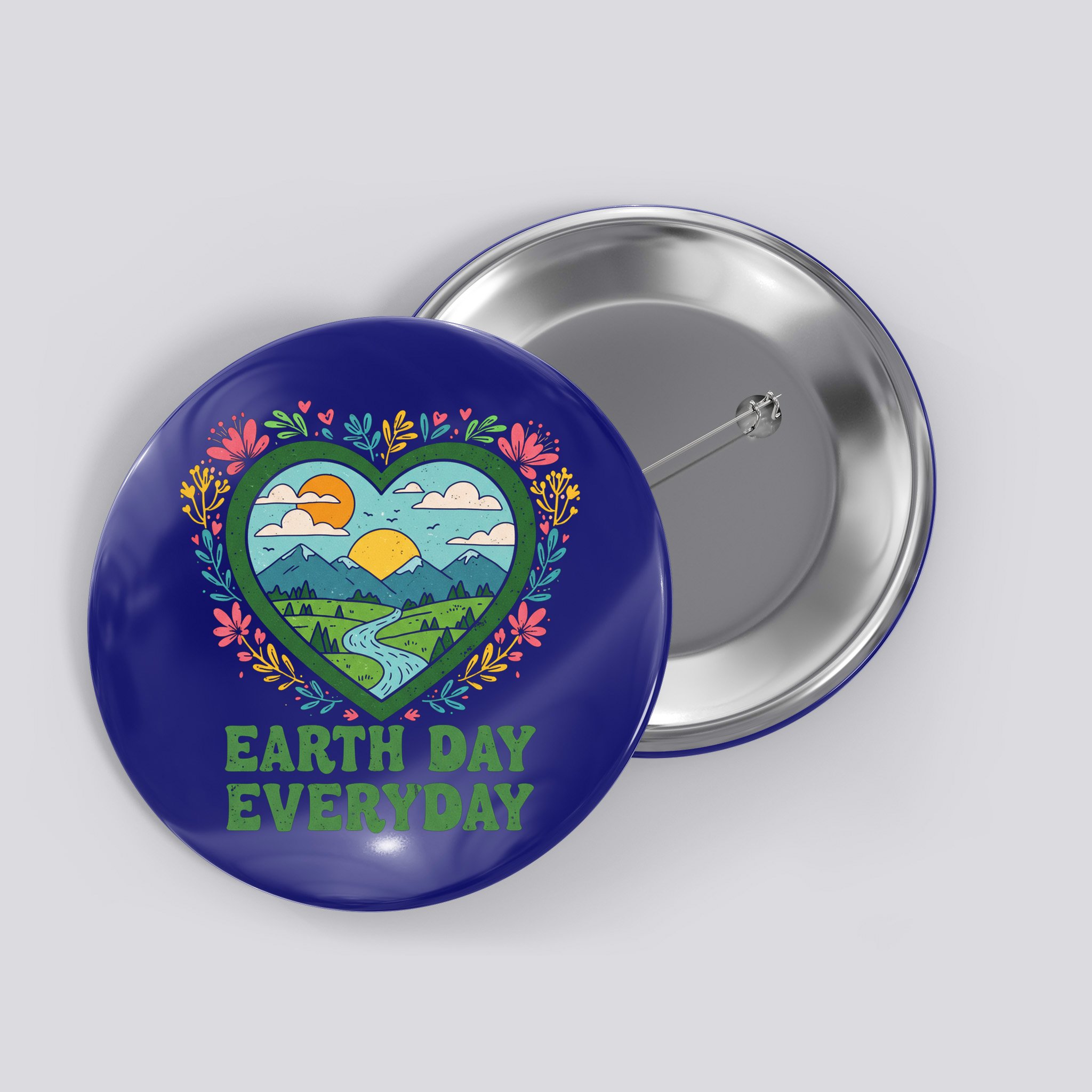 Cute Earth Day Everyday Retro Vintage Cute Gift Button