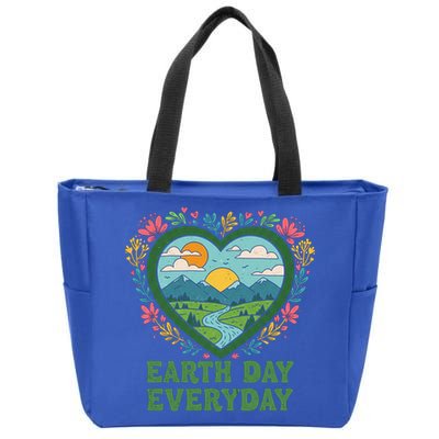 Cute Earth Day Everyday Retro Vintage Cute Gift Zip Tote Bag