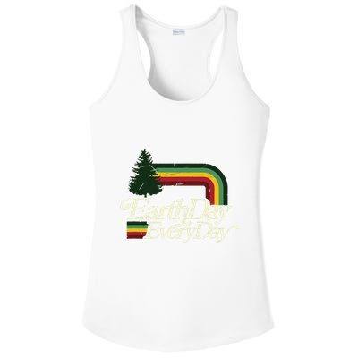 Cute Earth Day Everyday Retro Vintage Ladies PosiCharge Competitor Racerback Tank
