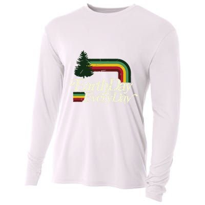 Cute Earth Day Everyday Retro Vintage Cooling Performance Long Sleeve Crew