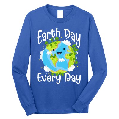 Cute Earth Day Every Day Save Our Planet Green Gift Long Sleeve Shirt