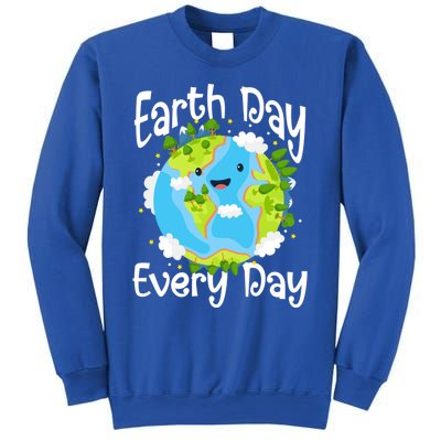 Cute Earth Day Every Day Save Our Planet Green Gift Sweatshirt