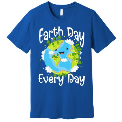 Cute Earth Day Every Day Save Our Planet Green Gift Premium T-Shirt