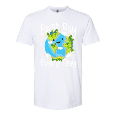 Cute Earth Day Every Day Save Our Planet Green Gift Softstyle CVC T-Shirt