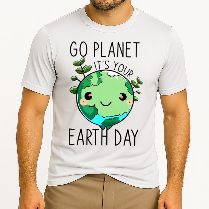 Cute Earth Day Go Planet Earth Day Cooling Performance Crew T-Shirt