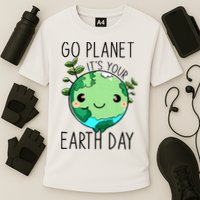 Cute Earth Day Go Planet Earth Day Cooling Performance Crew T-Shirt