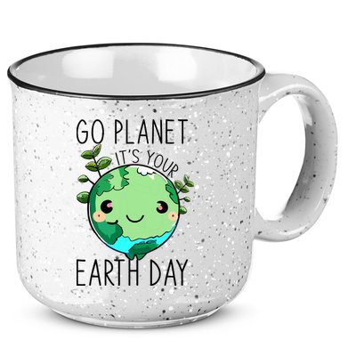 Cute Earth Day Go Planet Earth Day 15oz Campfire Ceramic Mug